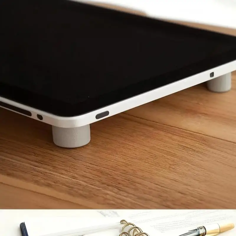 Laptop Silicone Suction Feet 4Pcs Shockproof Soft Cooling Elevator Stand Pads for Thin Light Notebook Users