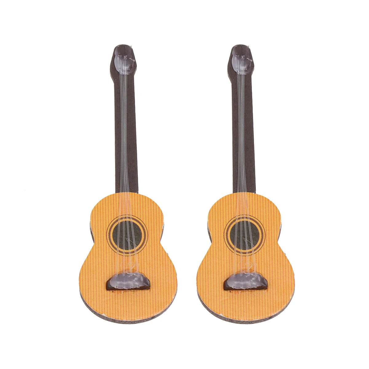 Miniature Accessories House Figurine Tabletop Toys Wooden Ornemant Guitar Model Dolls Wallpaper