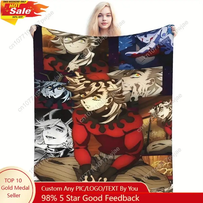 

Douma themed printed flannel blanket soft comfortable, suitable for all seasons suitable for home office Custom blankets