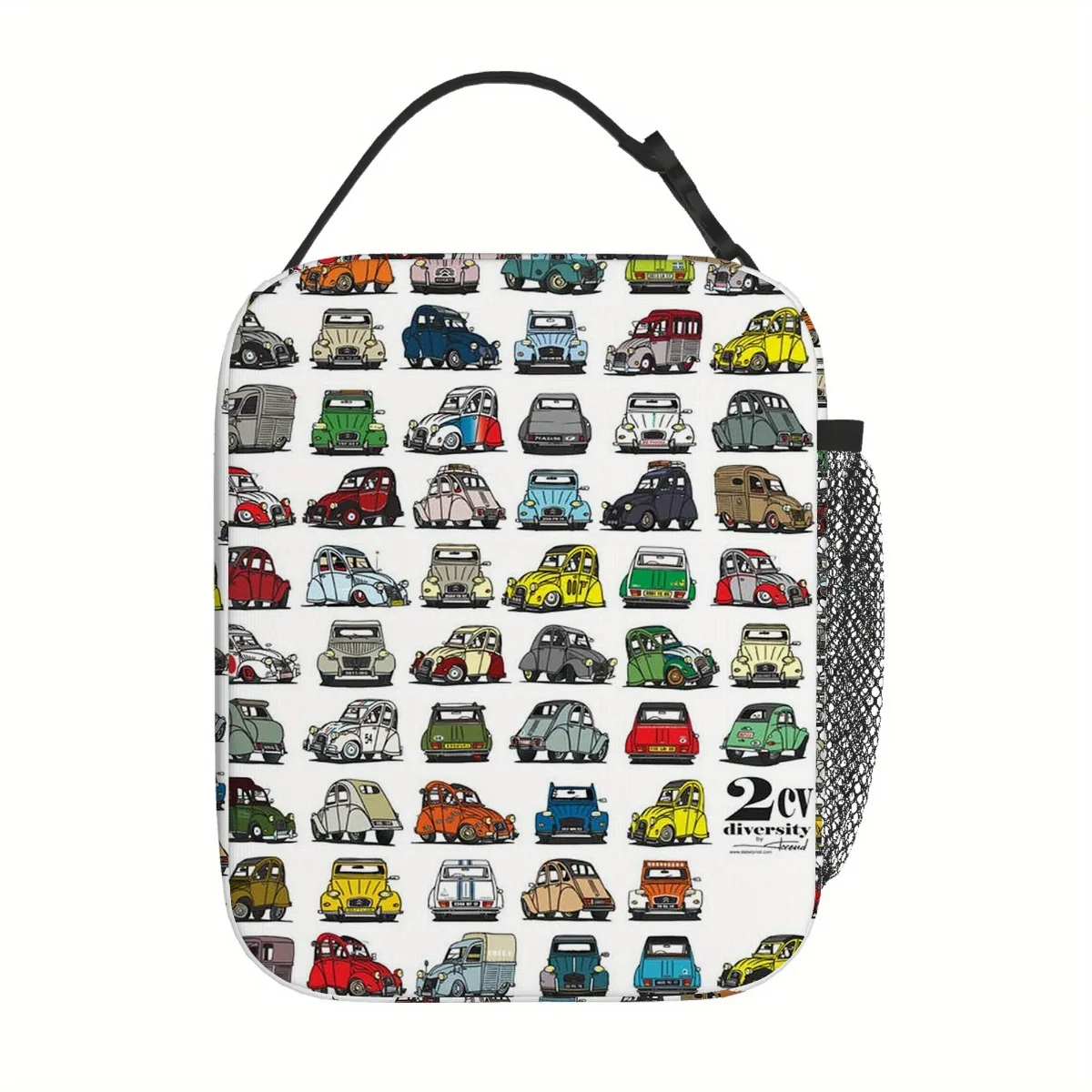 

Vintage 2CV Car Thermal Insulated Bag For Office, Travel, Beach - Keeps Drinks, Lunch, Cold/Hot