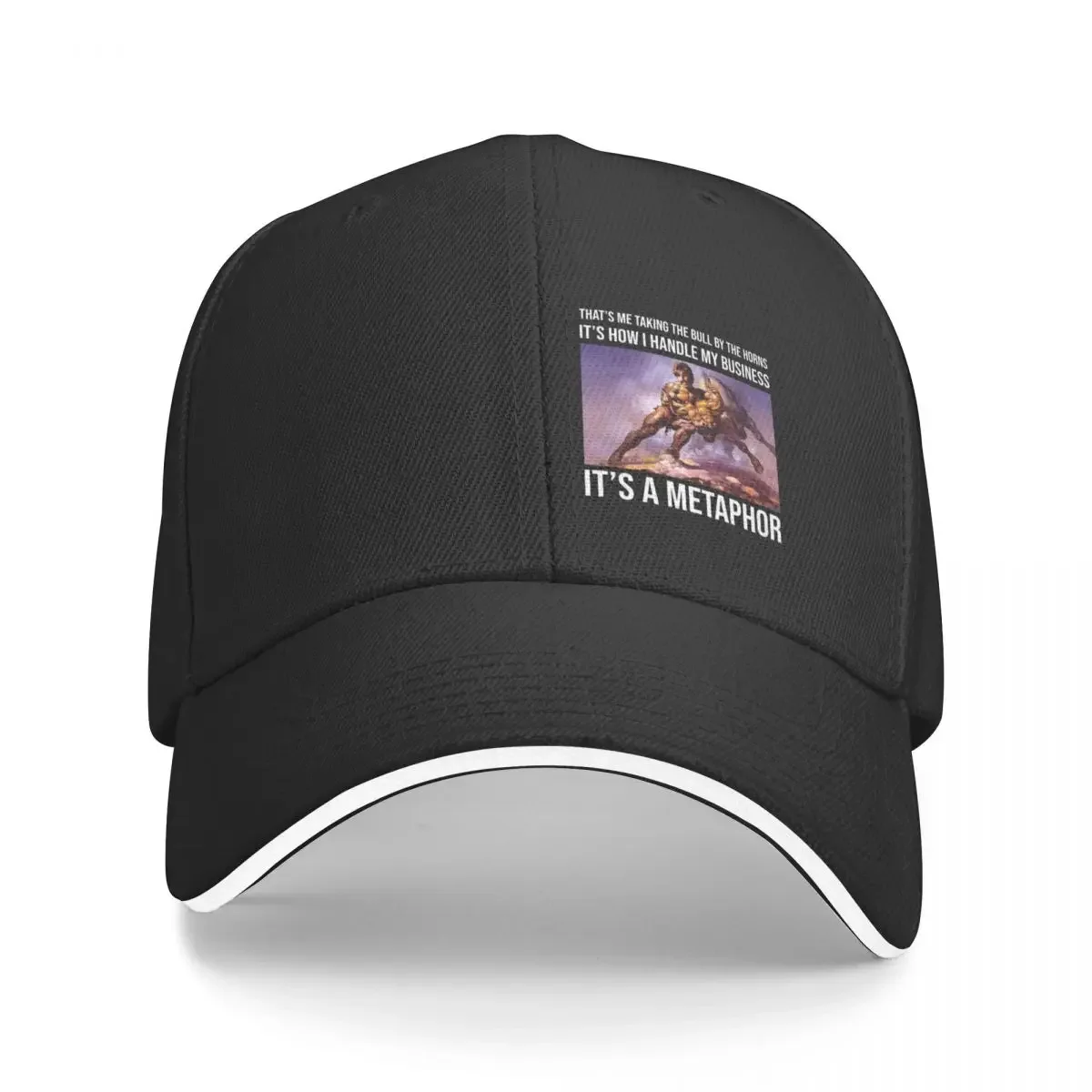 

Bull by the Horns Baseball Cap western Hat Custom Cap Gentleman Hat Thermal Visor Mens Tennis Women's