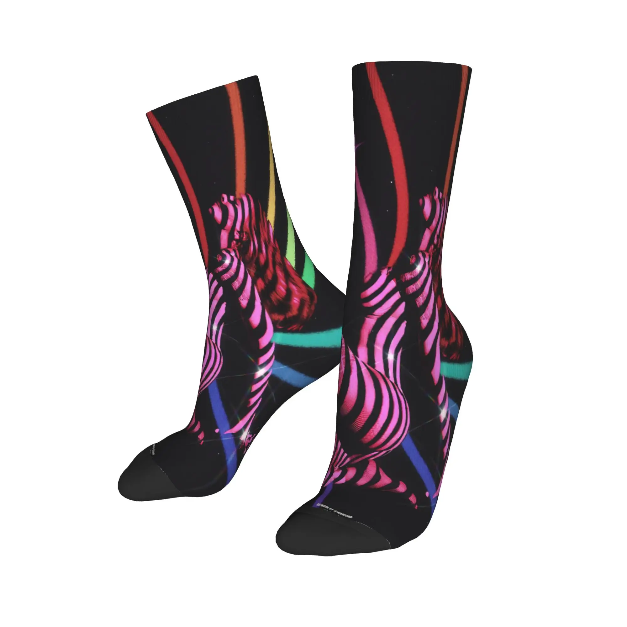 Madonnas CONFESSIONS II Tour 2026 Design Theme Dress Socks Merchandise for Women Flexible Printed Socks