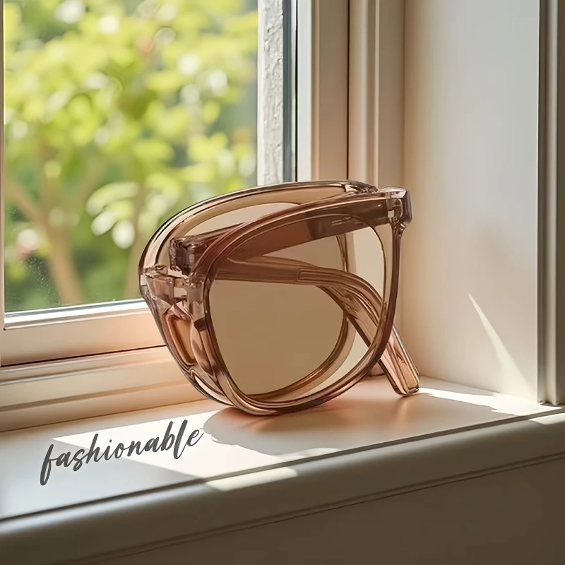 Damen Quadratische Sonnenbrille Neue Herren Faltbare Brille Netz-Trend Outdoor Wild Shade Eyewear