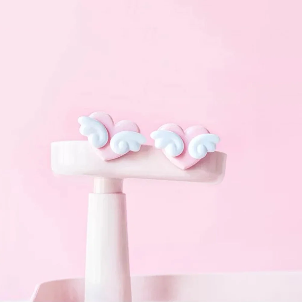 

6pcs Heart Shaped Binder Clips Colorful Paper Organizers For Documents Folders Multi-Purpose Clips Holders Office Supplies