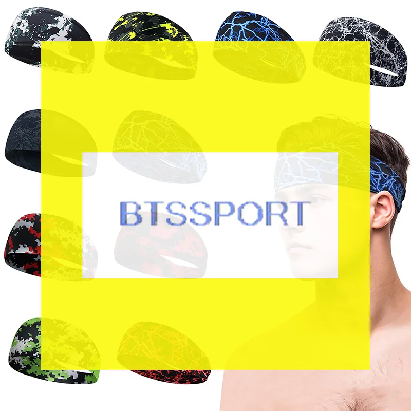 (BF06)1PCS Fitness Sweating Guide and Anti Sweating Band Running Headband Sports Sweating Absorbing Headband Hair Band