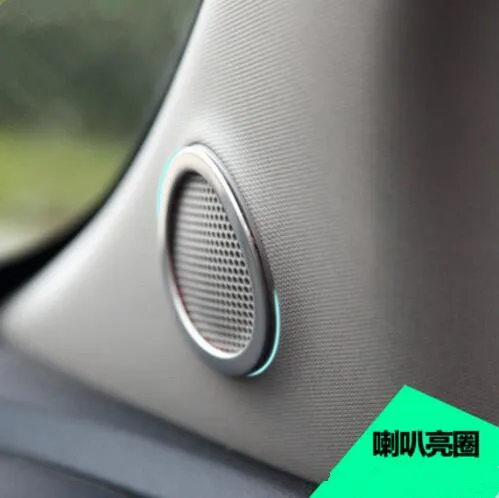 Car Accessories Speaker Audio Ring Sides Decoration Trim Cover For Opel Vauxhall Mokka 2013 - 2015 / Buick Encore 2013 - 2018