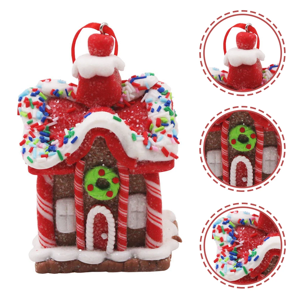 

2pcs Christmas Hanging Ornaments Resin Crafts Xmas Tree Decor Party Gift Pendant Indoor Decoration Festival Hanging Diy