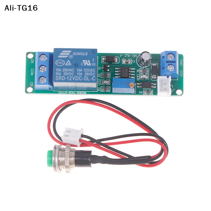 CCA4-DC 12V Adjustable Timer Delay Turn OFF Module Timing Relay Time Switch 1~10sec Delay Off Switch Module