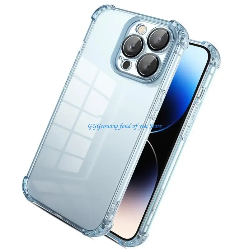 

H9EB Phone Waterproof Skin Cover Clear Case for Phone 12 Shockproof Protective Bumper Skin Cover Protector Case