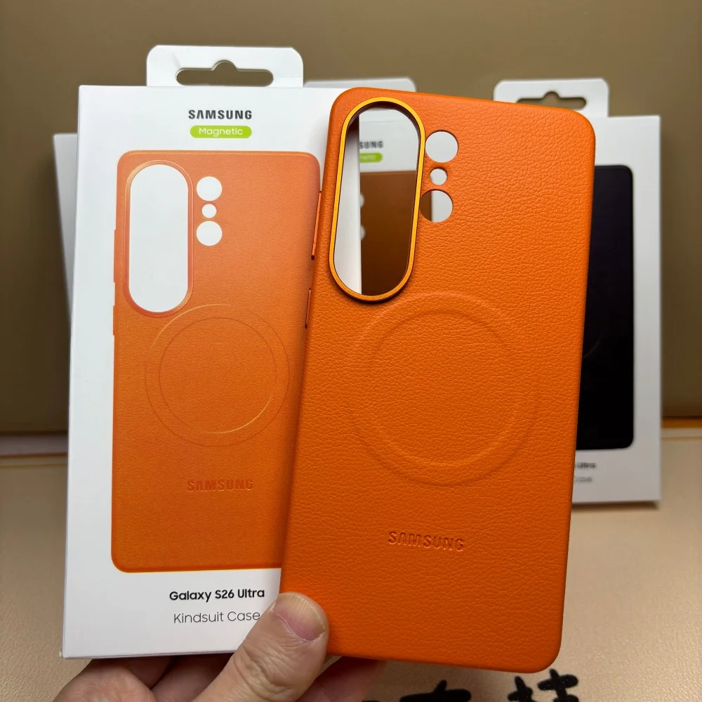 Original Leather for Magsafe Case For Samsung S26 Ultra Case