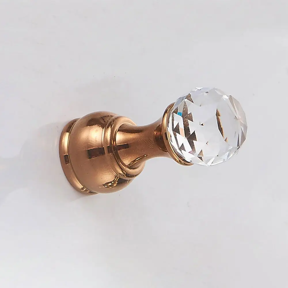 Towel Decoration Antique Robe Hooks Crystal Hook Keys Rack Wall-Mounted