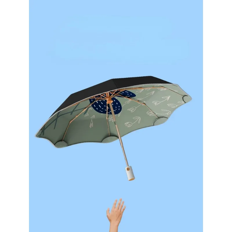 Universe Grocery Store Sun Umbrella Sunscreen UV Protection Ladies Automatic Anti-Rebound