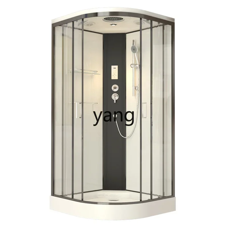cx integral shower room integrated household bathroom simple glass bath arc fan
