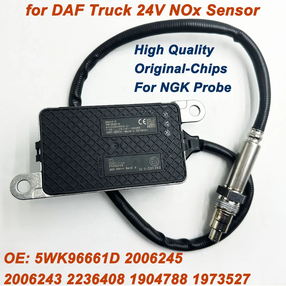 For DAF Truck 24V 5WK96661D 2006245 2236408 1973525 1904788 2006243 1973527 High Quality for NGK Probe Nitrogen Oxide NOx Sensor