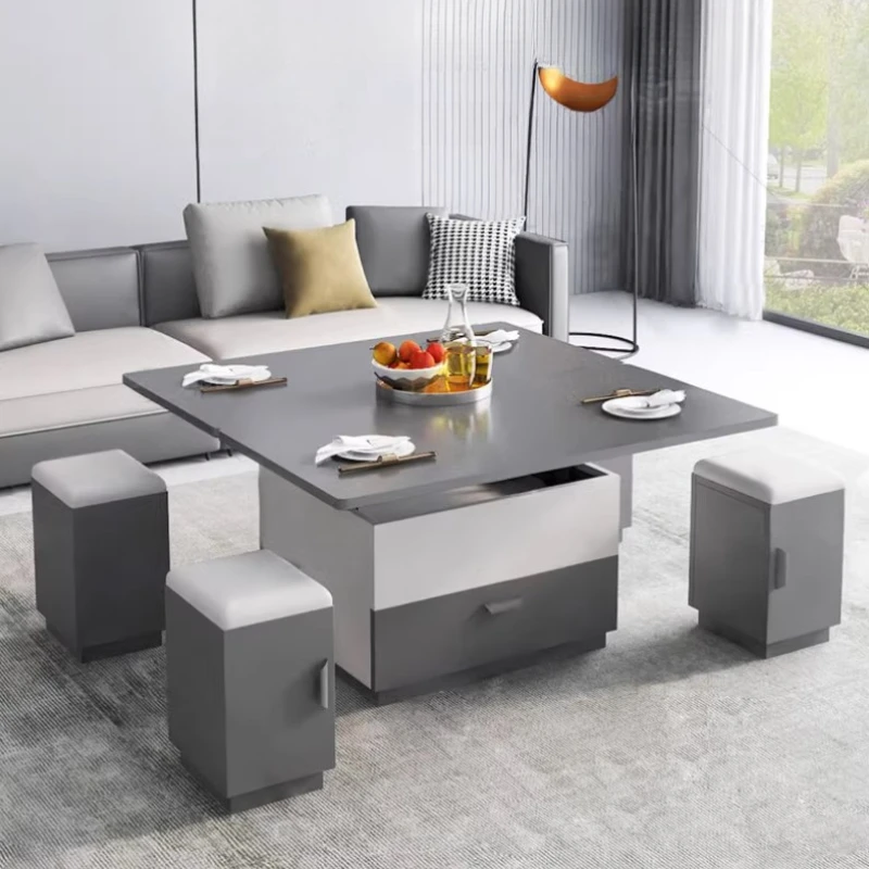 

Nordic Living Room Coffee Table Design Storage Hardcover Italian Modern Coffee Table Folding Floor Beistelltisch Home Furniture