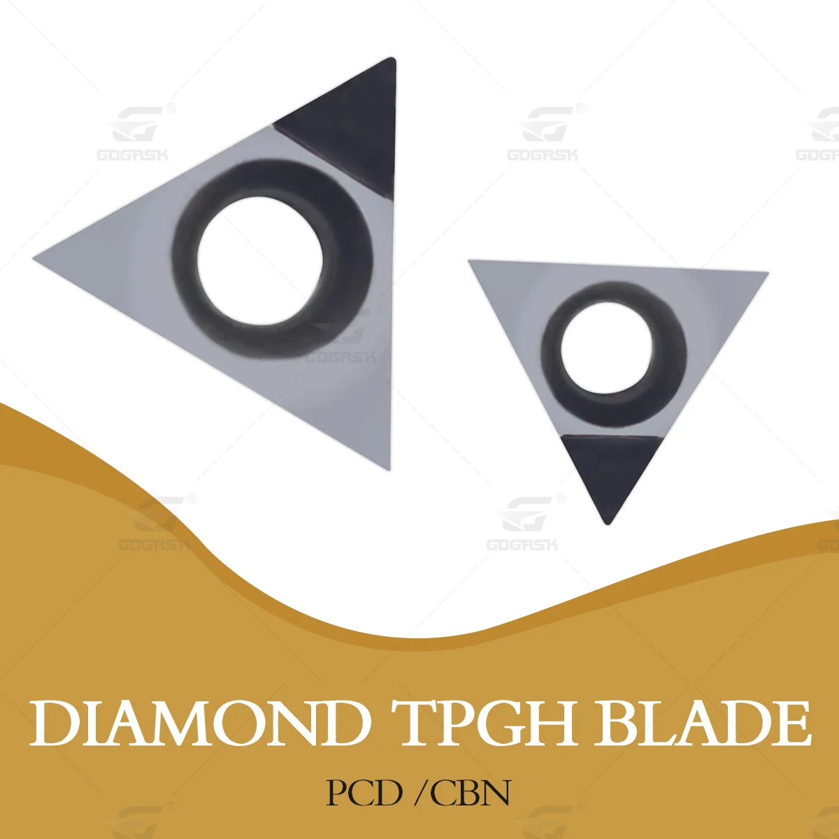 2PCS Diamond Cubic Boron Nitride Welding CNC Lathe Blade TBGT060102 TPGH08 TPGH09 TPGH11 TPGH16T3 PCD CBN Inner Hole Tool Insert