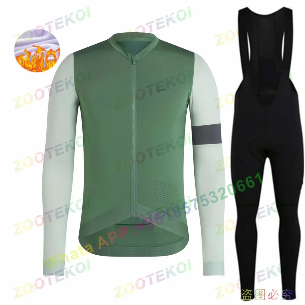 2021 POIPHOI Winter thermal fleece Bicycle Clothing suits Cycling Jersey Set Sport bike MTB riding clothing Bib Pants Warm sets