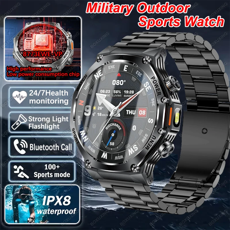 

Military Grade Active Edge Smart Watch 800mAh Battery IP68 Waterproof Bluetooth Calling AMOLED HD Men Sports 2026 New Smartwatch