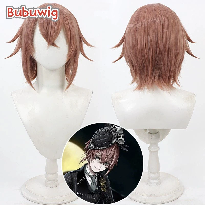 

Bubuwig Synthetic Hair Lilia Vanrouge Cosplay Wigs Twisted Wonderland Lilia Vanrouge 30cm Short Straight Pink Wig Heat Resistant