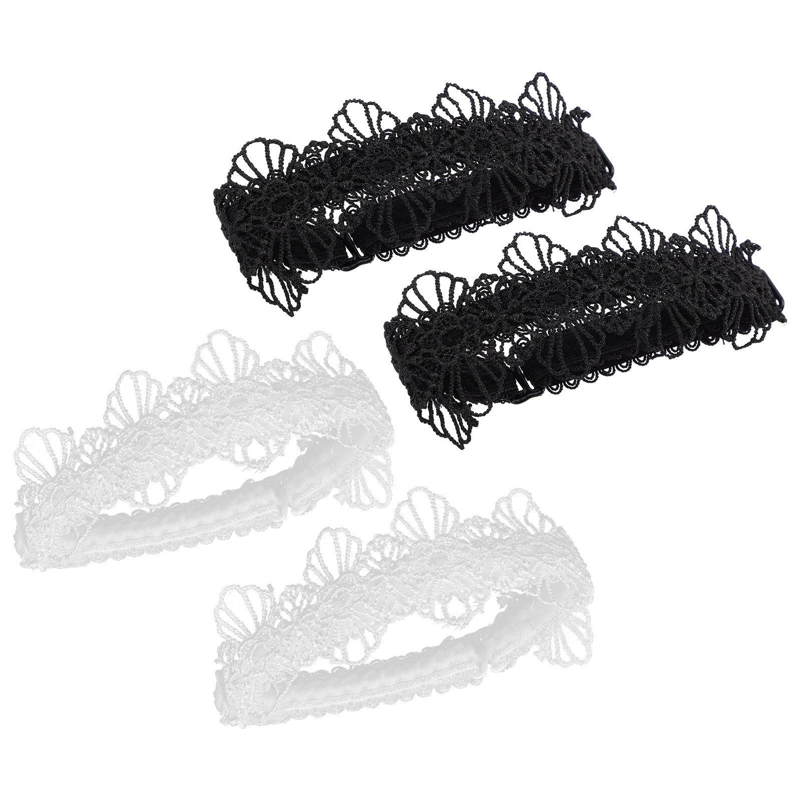 

2 Pairs Anti Drop Heel Laces Grips for Shoes Heels Straps High Detachable Elastic Ankle