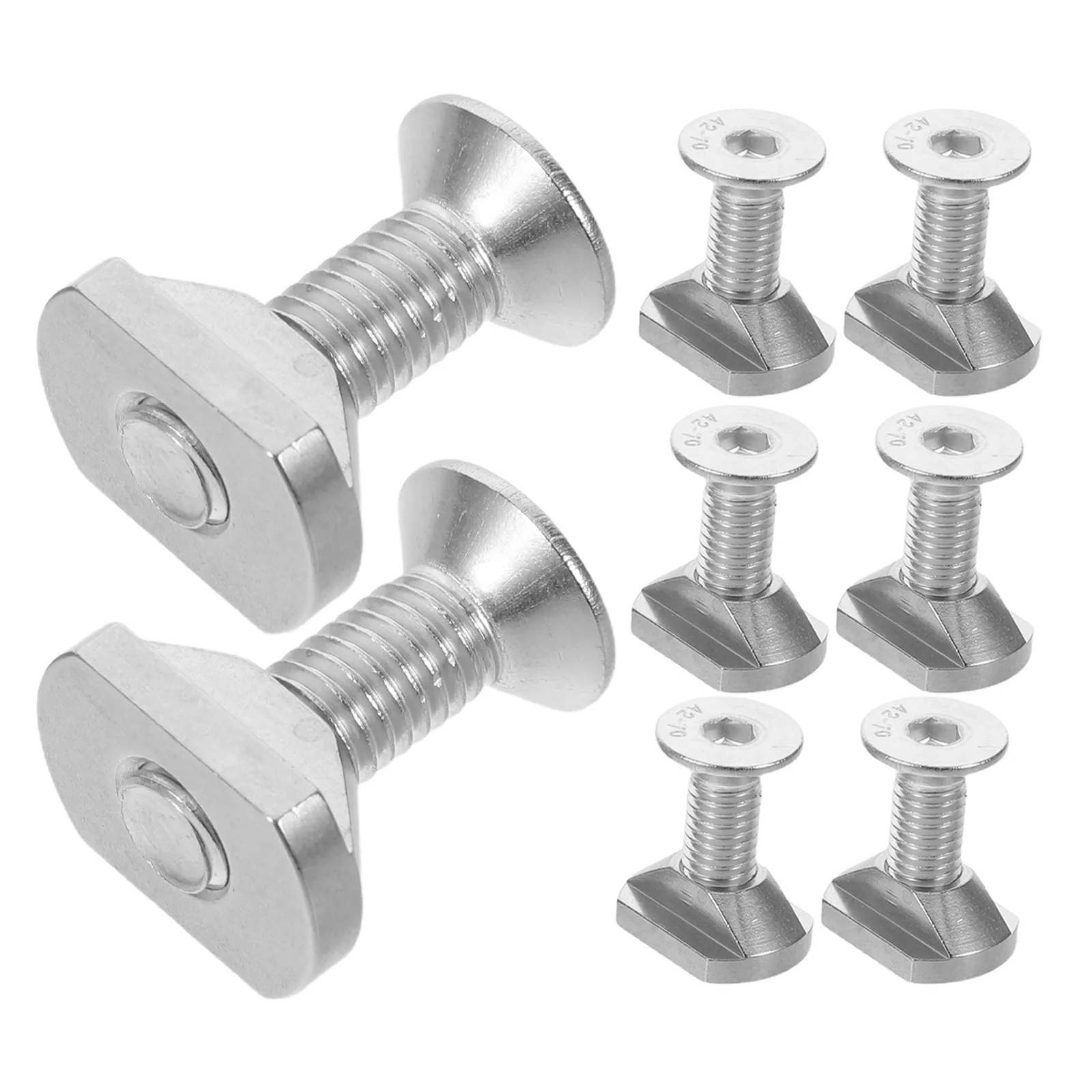 8Pcs Hydrofoil Screws Stainless T Bolts Foil Mounting Hardware Surfboard Mast Bolts Reliable Board Fastening Foil Board Screws