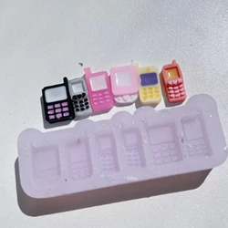 Silicone Epoxy Resin Quicksand Phone Keychain Shaker Molds Jewelry Accessories Handmade Keyring Pendant for Enthusiasts