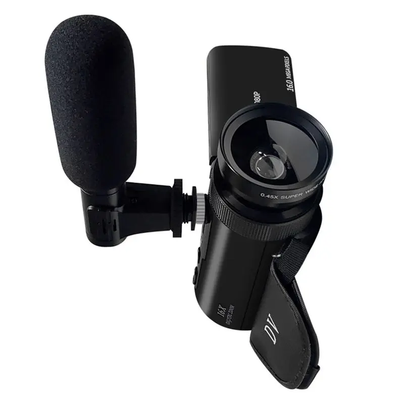 DV Video Recorder Camcorder Audio Recording With Microphone Digital Zoom Video Camera Machine For Recording Vlogs EU Plug