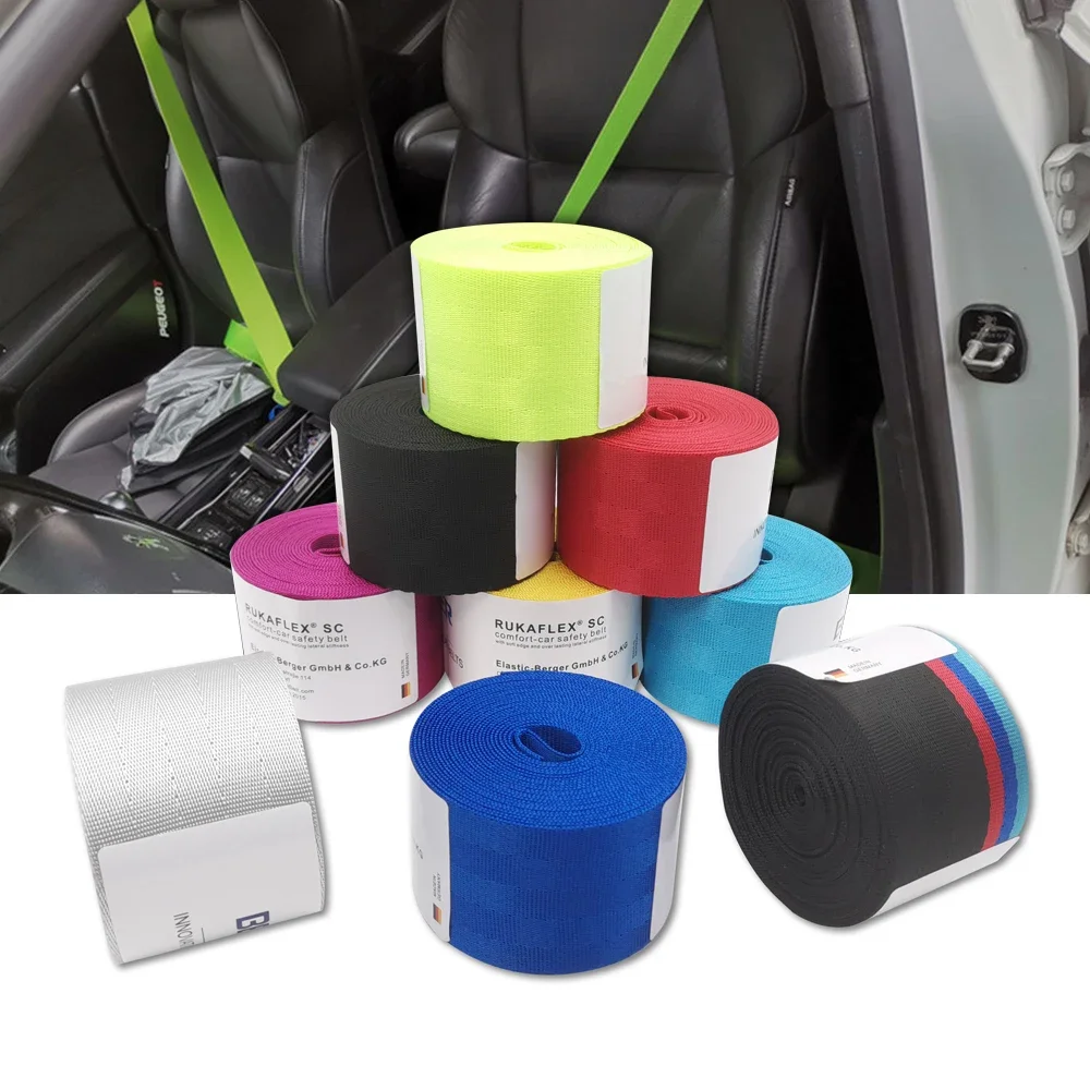 Correas para cinturón de seguridad de coche de 3,6 M, correas universales para cinturón de seguridad de modificación personalizada, accesorios para cinturón de seguridad BMW