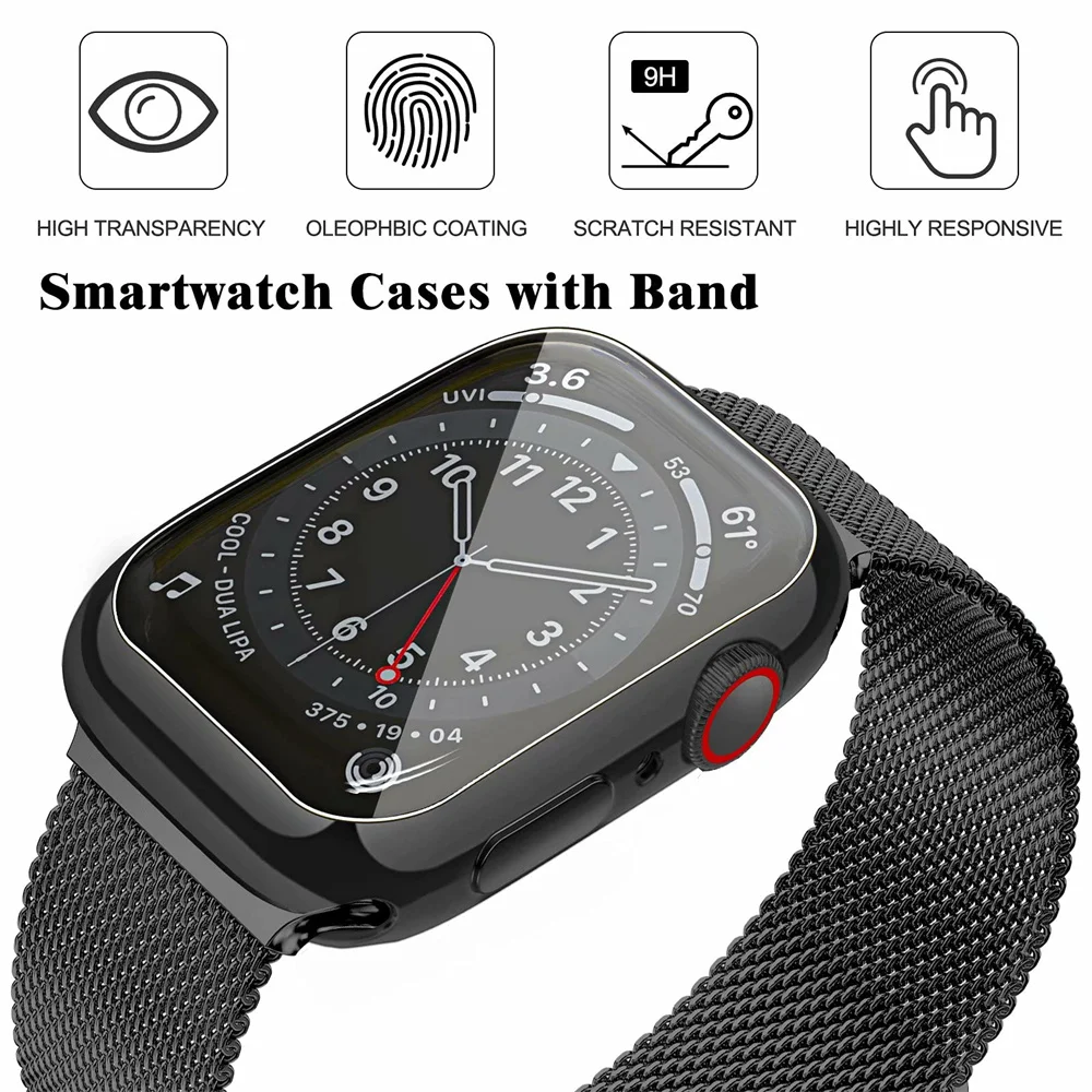 Milanese Loop for apple watch band 44mm 40mm 45mm 41mm 42-38-44 mm strap ultra 2 49mm metal bands iwatch series 9 8 7 6 SE 5 4 3