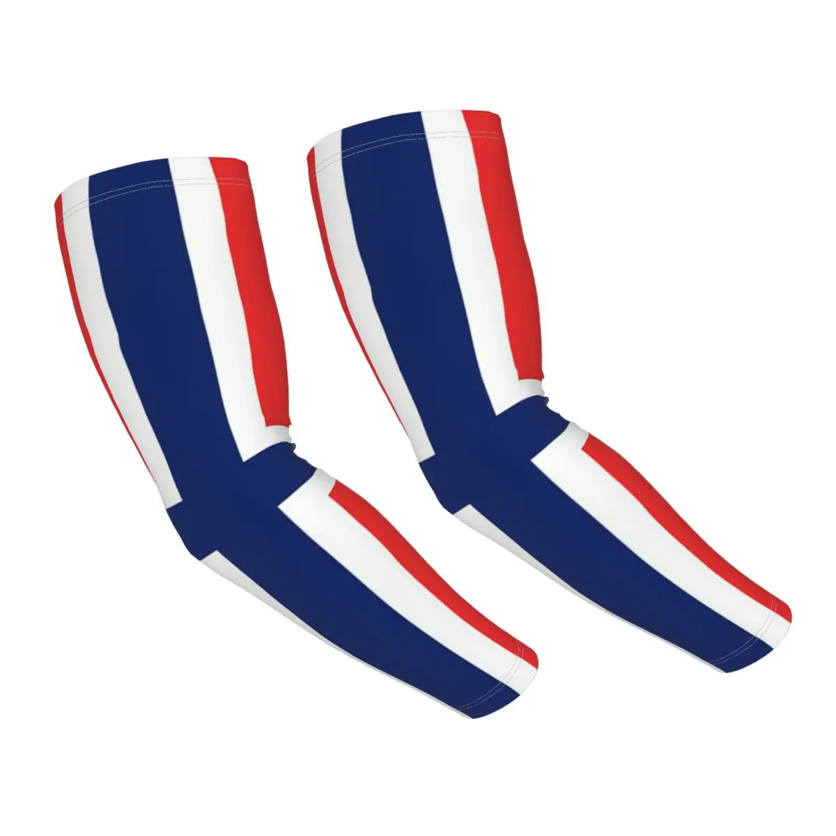 علم النرويج في الهواء الطلق أكمام أذرع تبريد الشمس الأشعة فوق البنفسجية غطاء حماية الصيف الحرير الجليد ركوب الدراجات أكمام الوشم