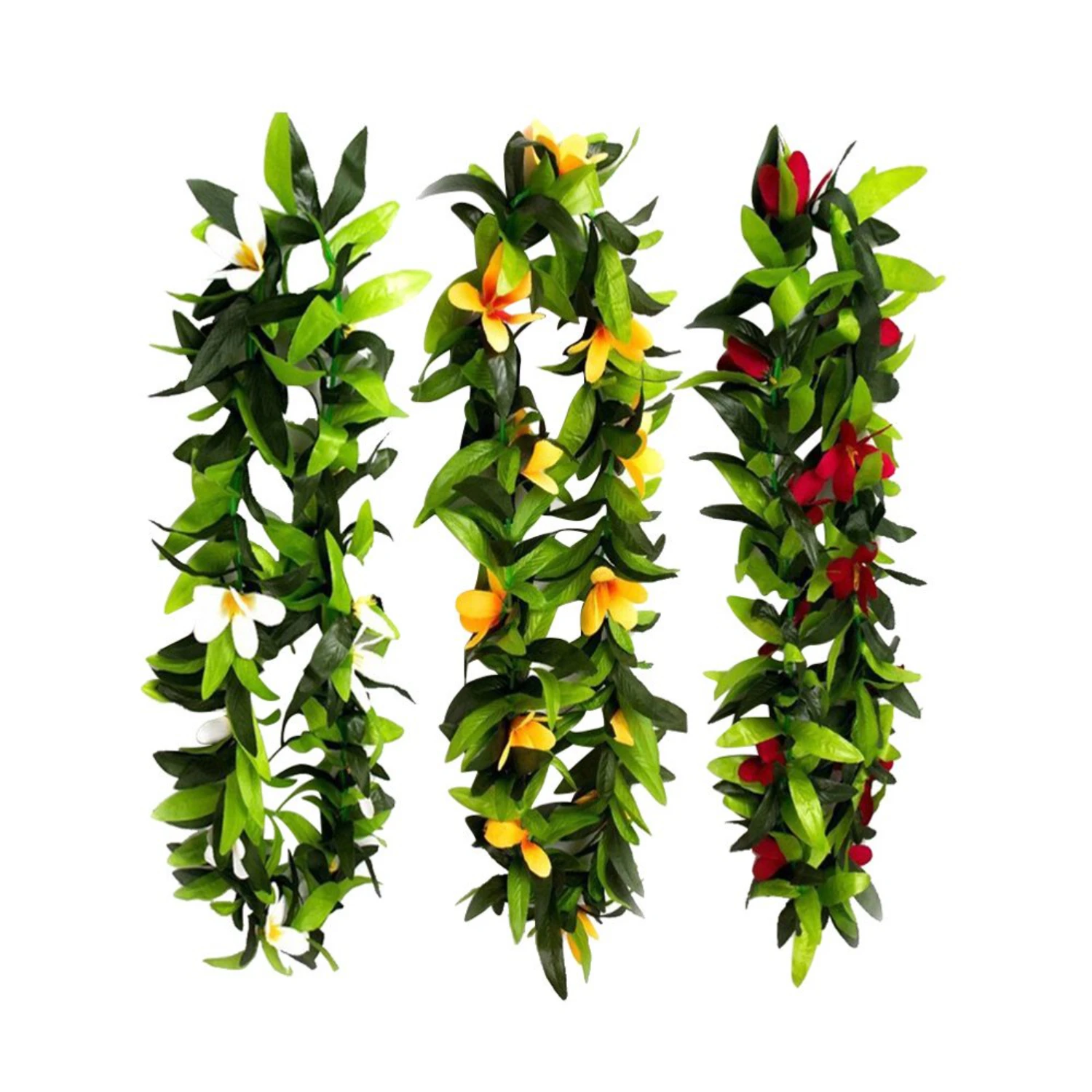 

Тропический гавайский Луау Лей с искусственными цветами, искусственными цветами и искусственными цветами разных цветов для вечеринок и лежа