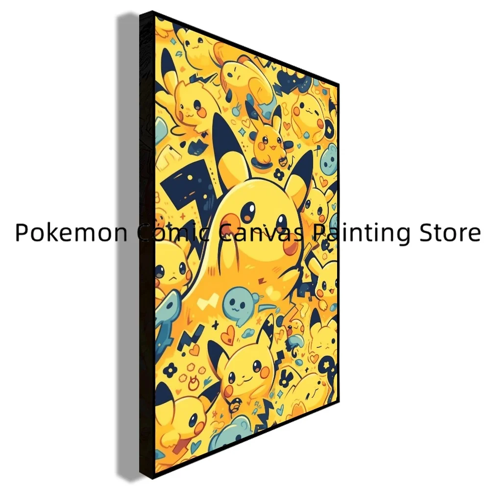 Rondom Japanse Anime Pokemon Kawaii Stickers En Posters Slaapkamer Woondecoratie Accessoires Canvas Muur Kinderen Cadeau