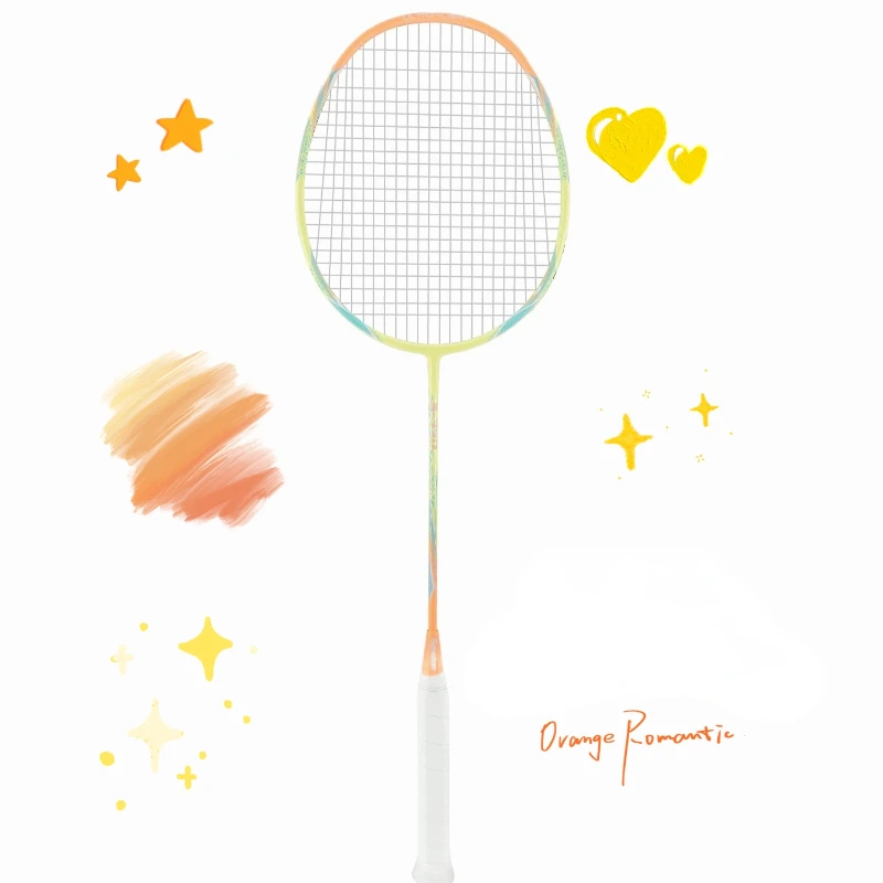 

Full Carbon Ultra-light Badminton Racket - 4U High Elasticity, Girls' Beginner Offensive Single Racket, Durable Training Gear