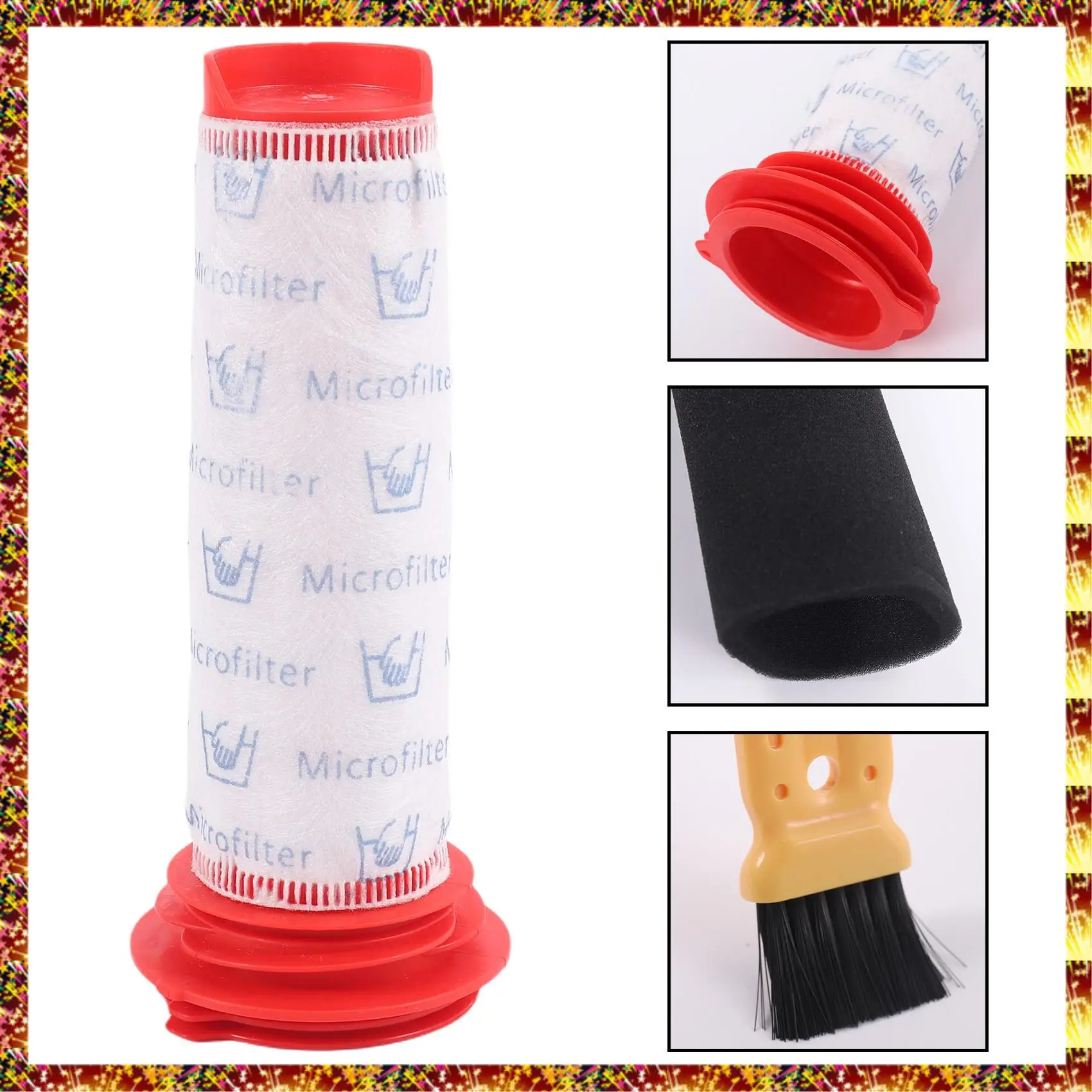 AGOUP 3 упаковки сменного основного фильтра + набор вставок из пенопласта для беспроводного пылесоса Athlet