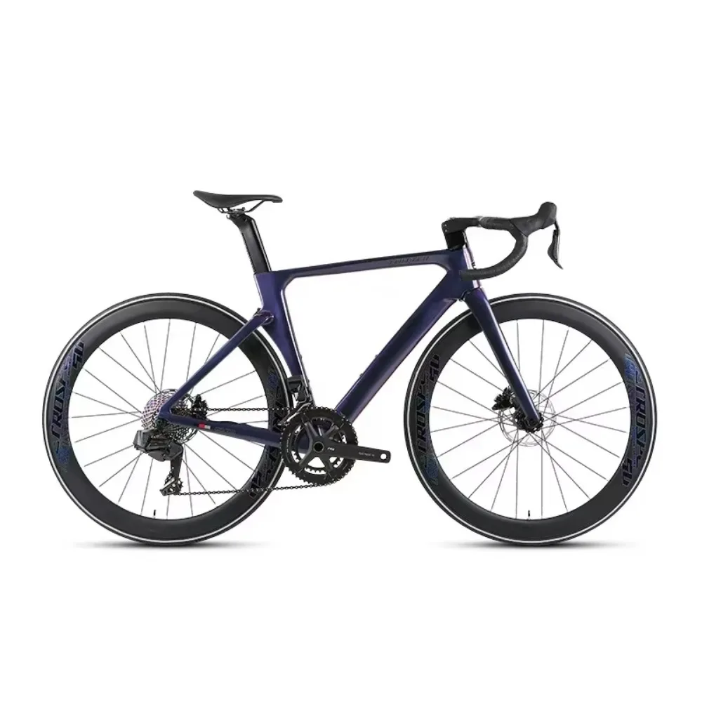 

2025 TWITTER New R12pro Wireless Electronic Variable Speed EDS-2*14s Hydraulic Disc Brake 56cm bicycles Carbon Fiber Road Bike
