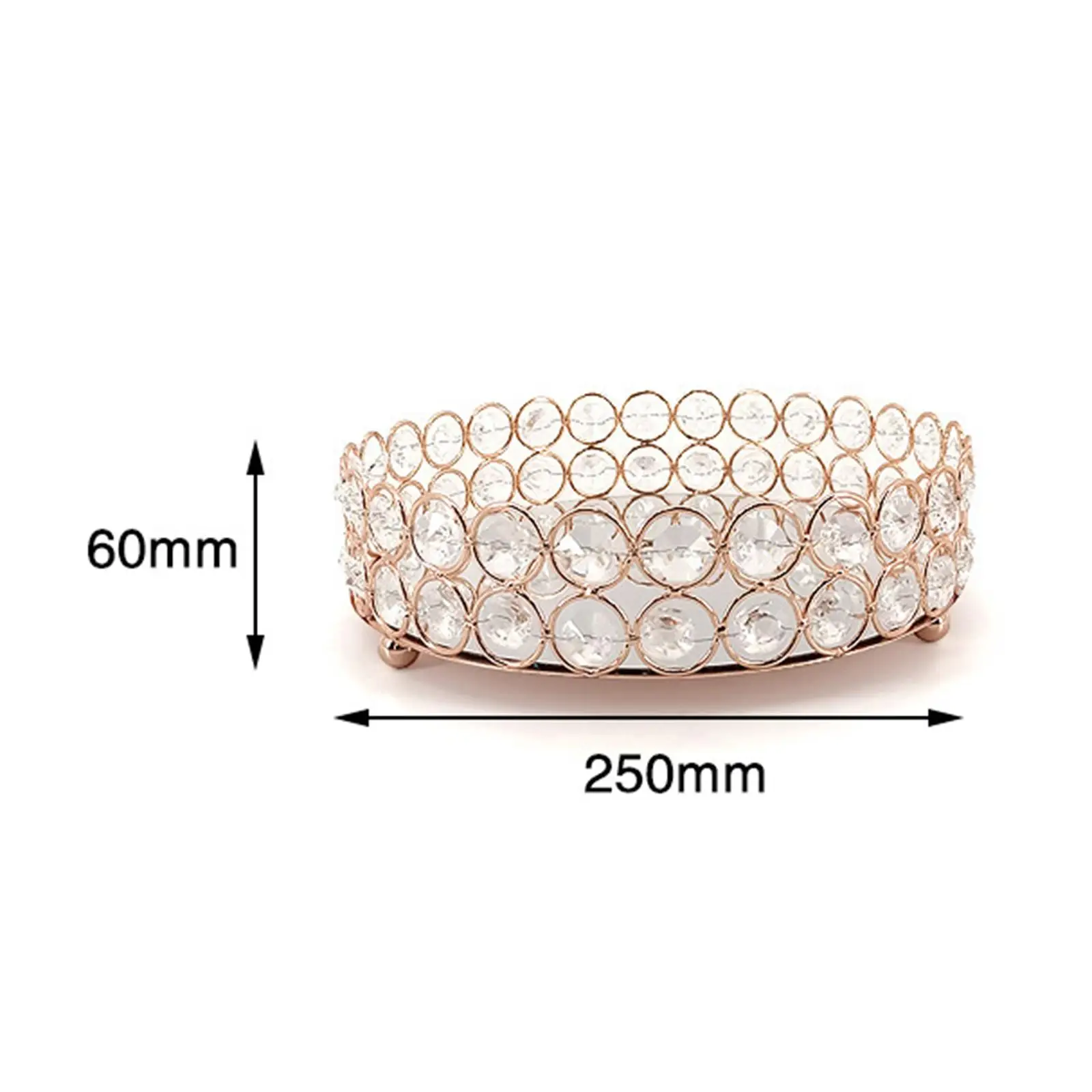 Mirror Vanity Tray Dresser Display Storage Serving Tray for Wedding Decor