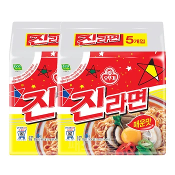 오뚜기 진라면 매운맛 멀티팩(120g X 5개입) 2개