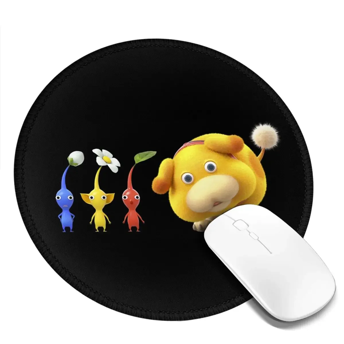 Pikmin Round Mouse Pad Computer Keyboard Mouse Mat Gamer PC Desk Mat Office Table Mats