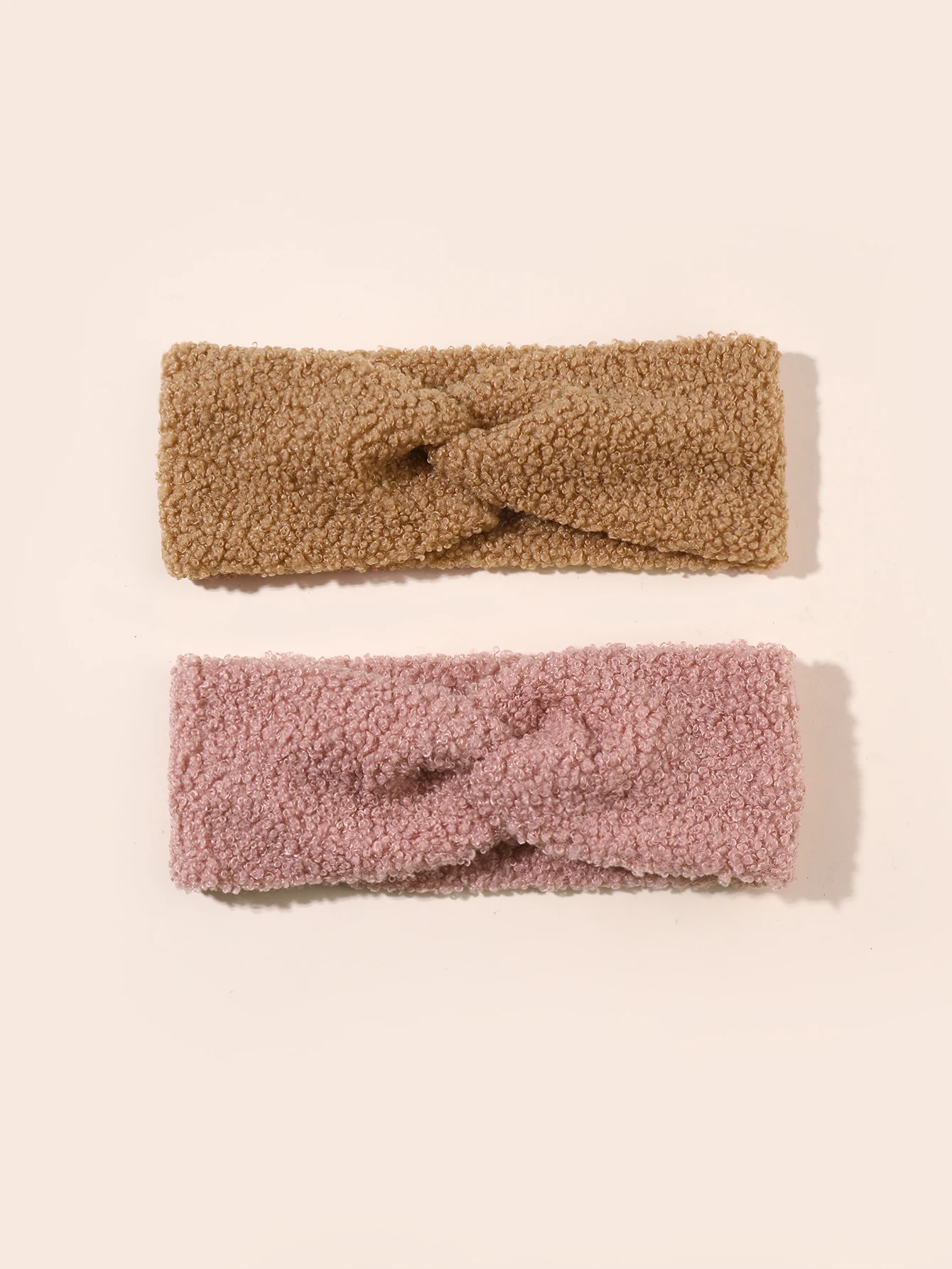 المخملية الطفل الشتاء عقال لحديثي الولادة بنين بنات اليدوية العصابات الشعر المرنة بوتيك خمر عمامة الدافئة أغطية الرأس 2 قطعة #3