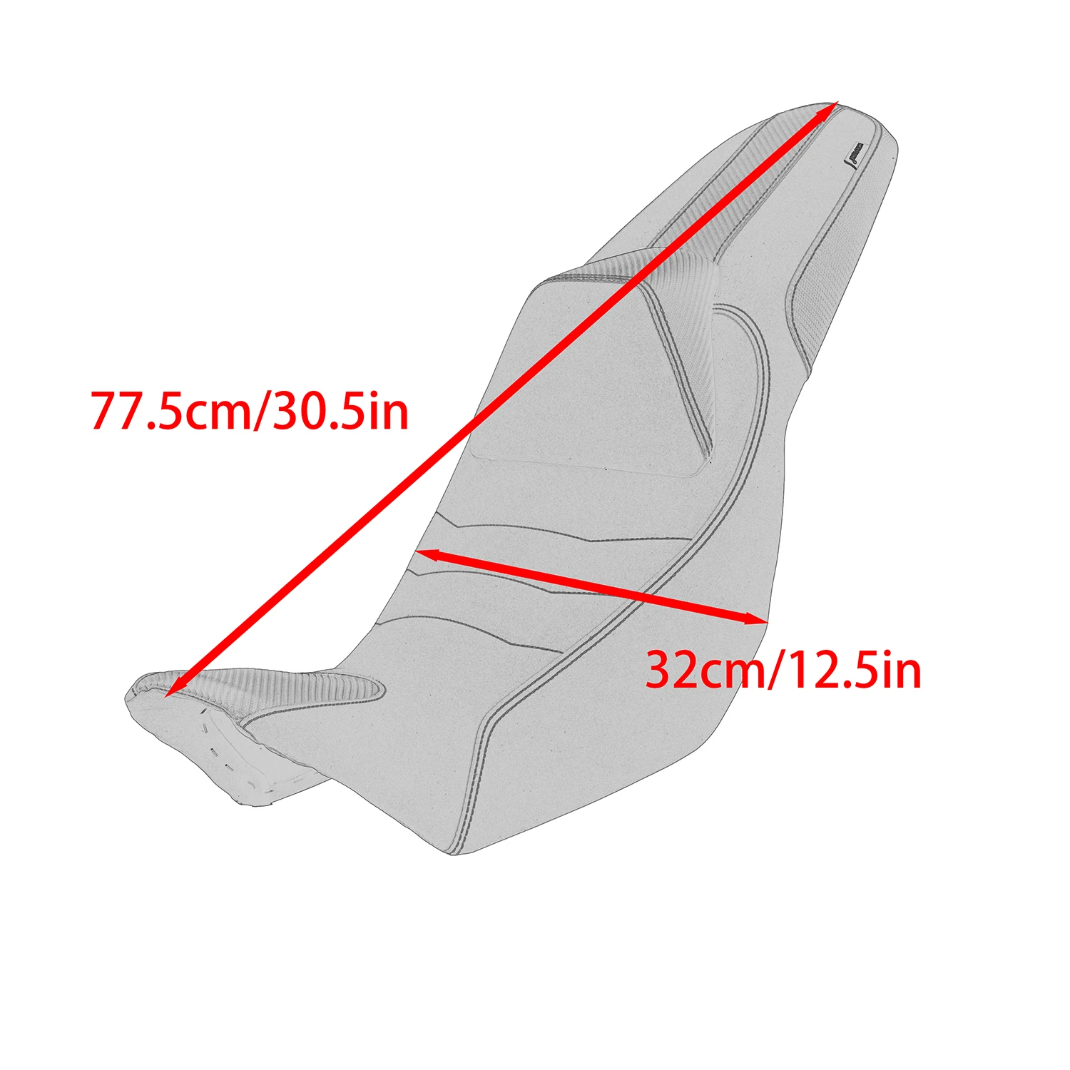 WOLFLINE Integrated Seat for Honda NX400 NX500 2024 2025 2026 Raised 15mm One-Piece Seat Cushion Comfort for Motorcycle Riding