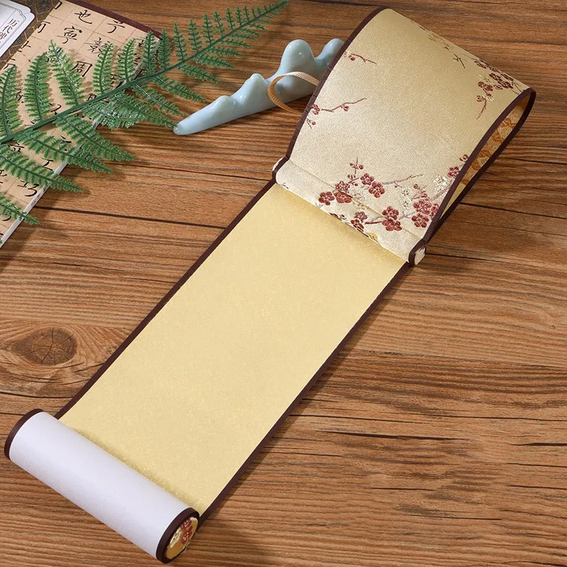 

Пустой свиток бумаги Сюань, мини-полузрослый свиток бумаги Сюань, винтажный восковой краситель, каллиграфия, ремесленная рисовая бумага, каллиграфия, краска