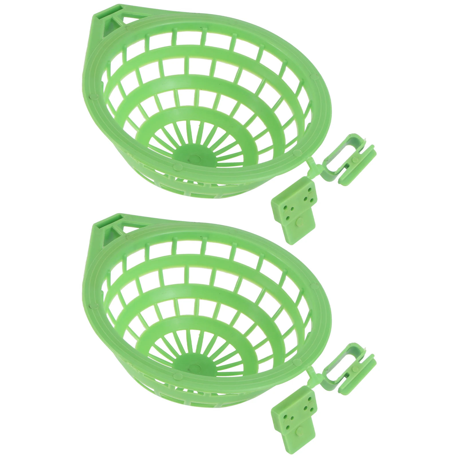 

2PCS Large Green Suitable Home Pet Store Easy Parrot Nest Basin Install Bird Nest Basin Remove Plastic Supplies
