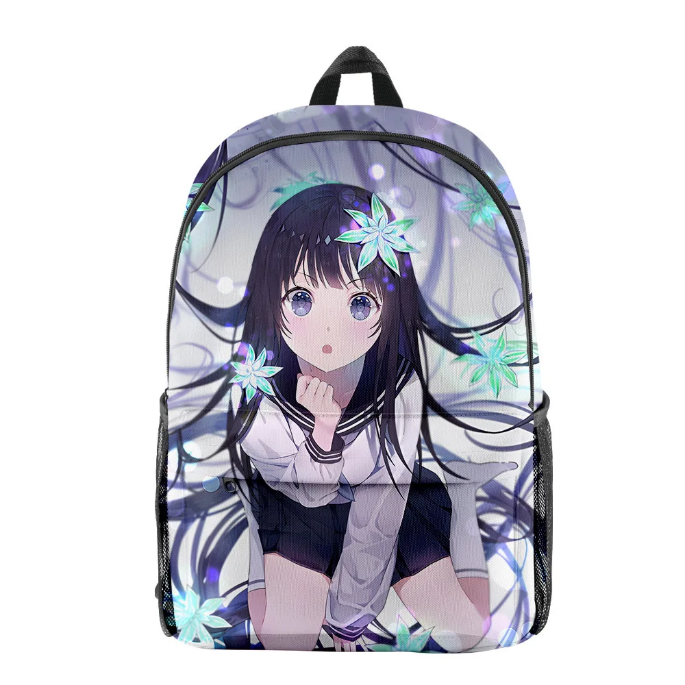 

Классические популярные рюкзаки для ноутбуков Harajuku Hyouka, водонепроницаемые оксфордские рюкзаки с 3D принтом для мальчиков и девочек, дорожные рюкзаки
