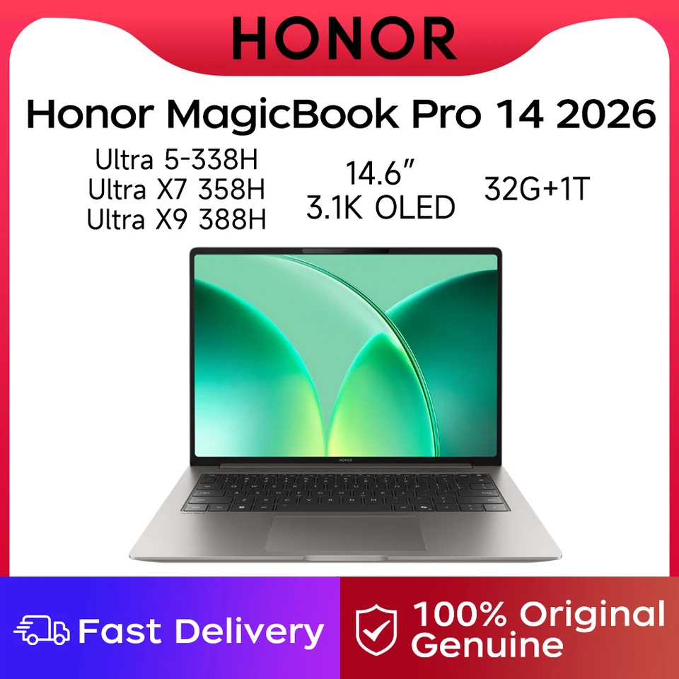 Honor MagicBook Pro 14 2026 14.6インチ 3.1K OLEDタッチスクリーン