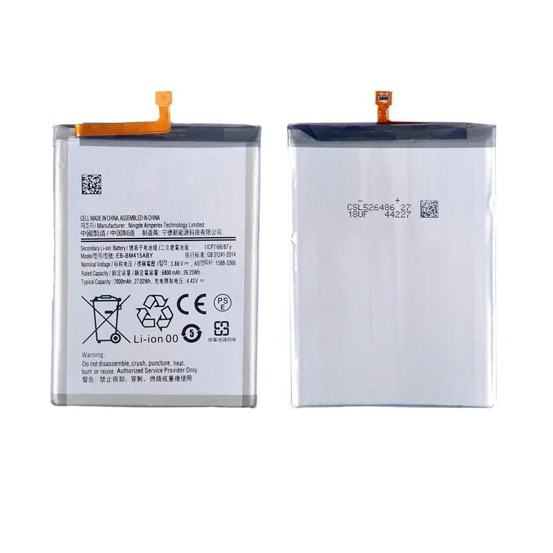 Brand New EB-BM415ABY 7000mAh Replacement Battery For Samsung Galaxy M51 M515F M62 F62 Mobile Phone Batteries+Tools