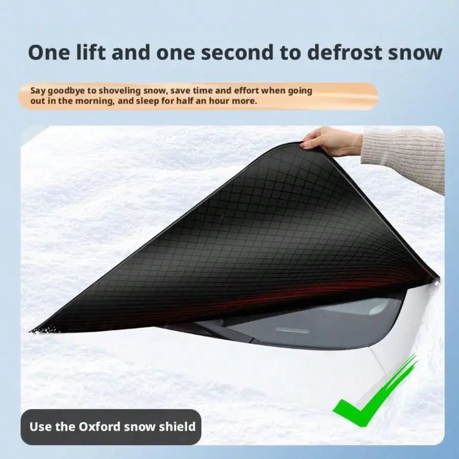 Highly Useful & Cost-Effective Car Windshield Cover, Full Windshield Anti-Freeze Anti-Snow Winter Protector