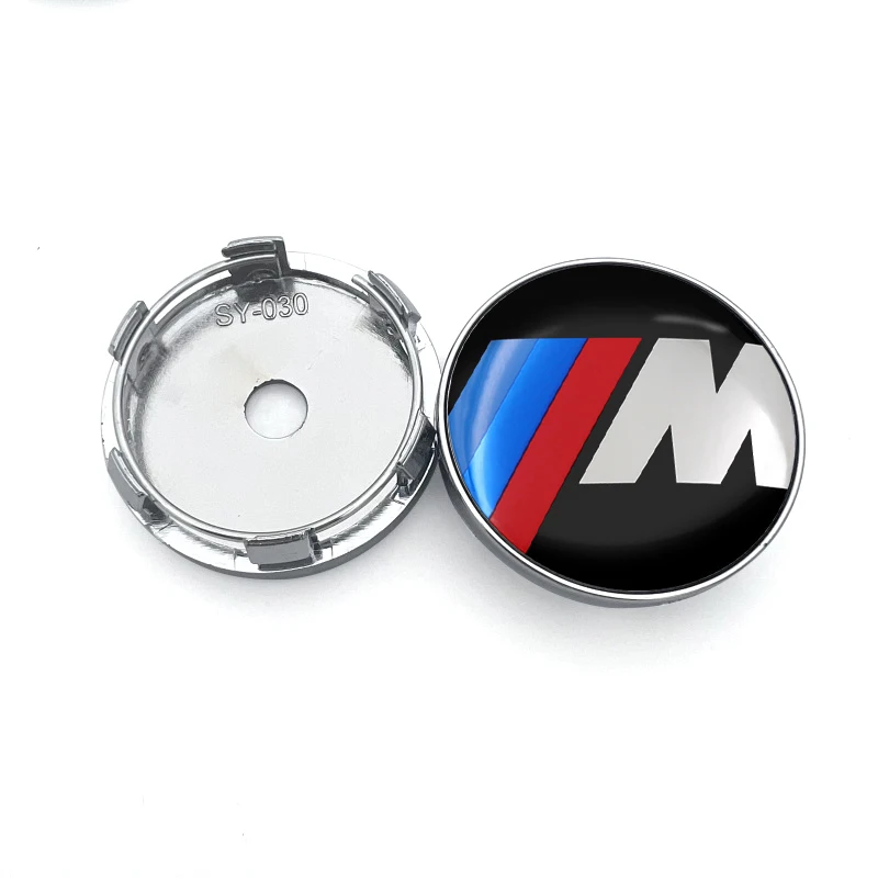 4pcs newest logo car emblem Wheel Center Hub Cap auto Rim refit dust-proof badge covers sticker for BMW E30 E38 E39 E46 E61 E90