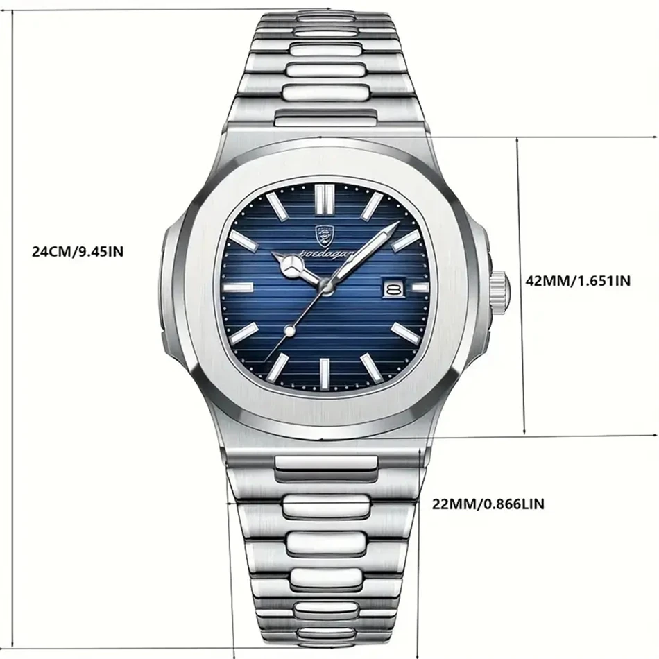 POEDAGAR Топ Элитный Бренд Мужские Часы Спортивные Водонепроницаемые Светящиеся Дата Мужские Наручные Часы Квадратный Циферблат Кварцевые Мужские Часы Высокое Качество