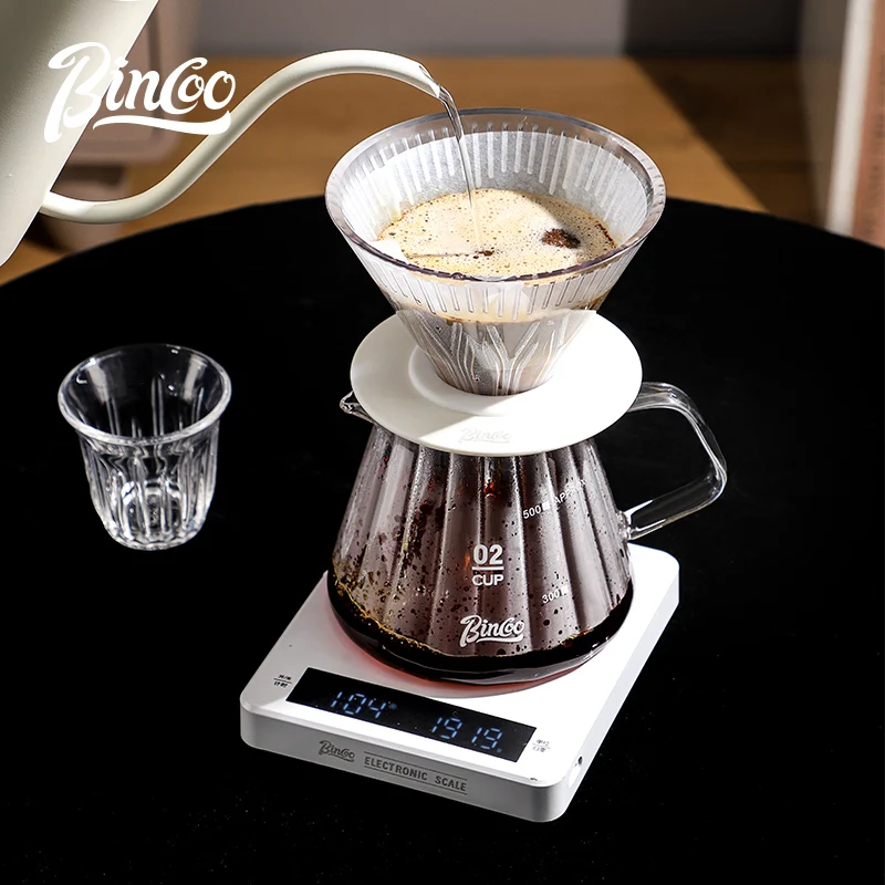 Bincoo Swallowtail Hand-Brewed Coffee Pot Set Home Outdoor Tritan Filter Cup Glass Sharing Pot Set