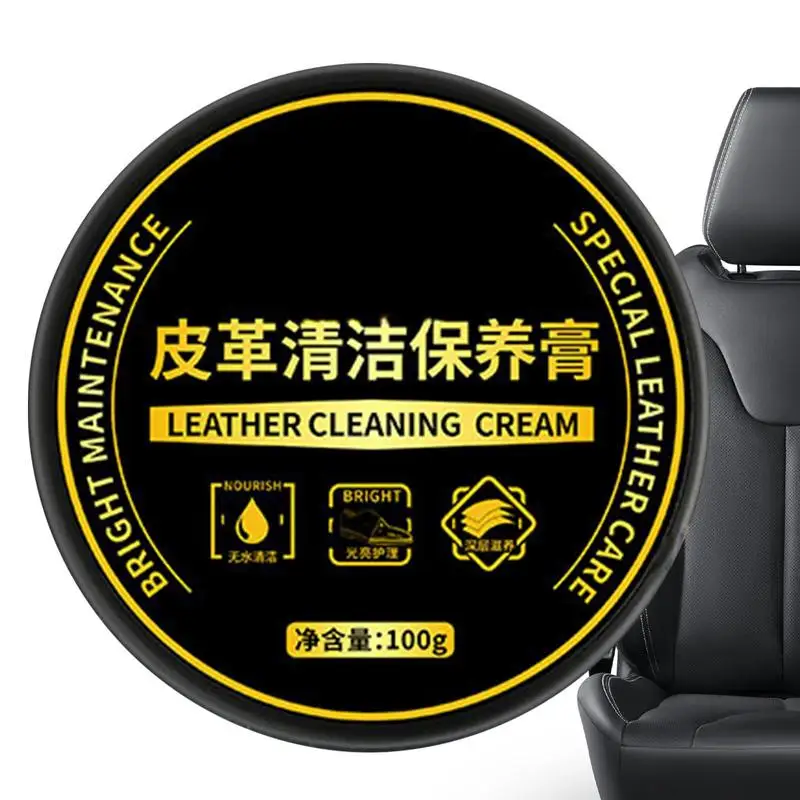 For Refer To Description Leather Cleaner & Leather Conditioner 100g Mild Safe Leather Conditioner Natural Waterproof Leather